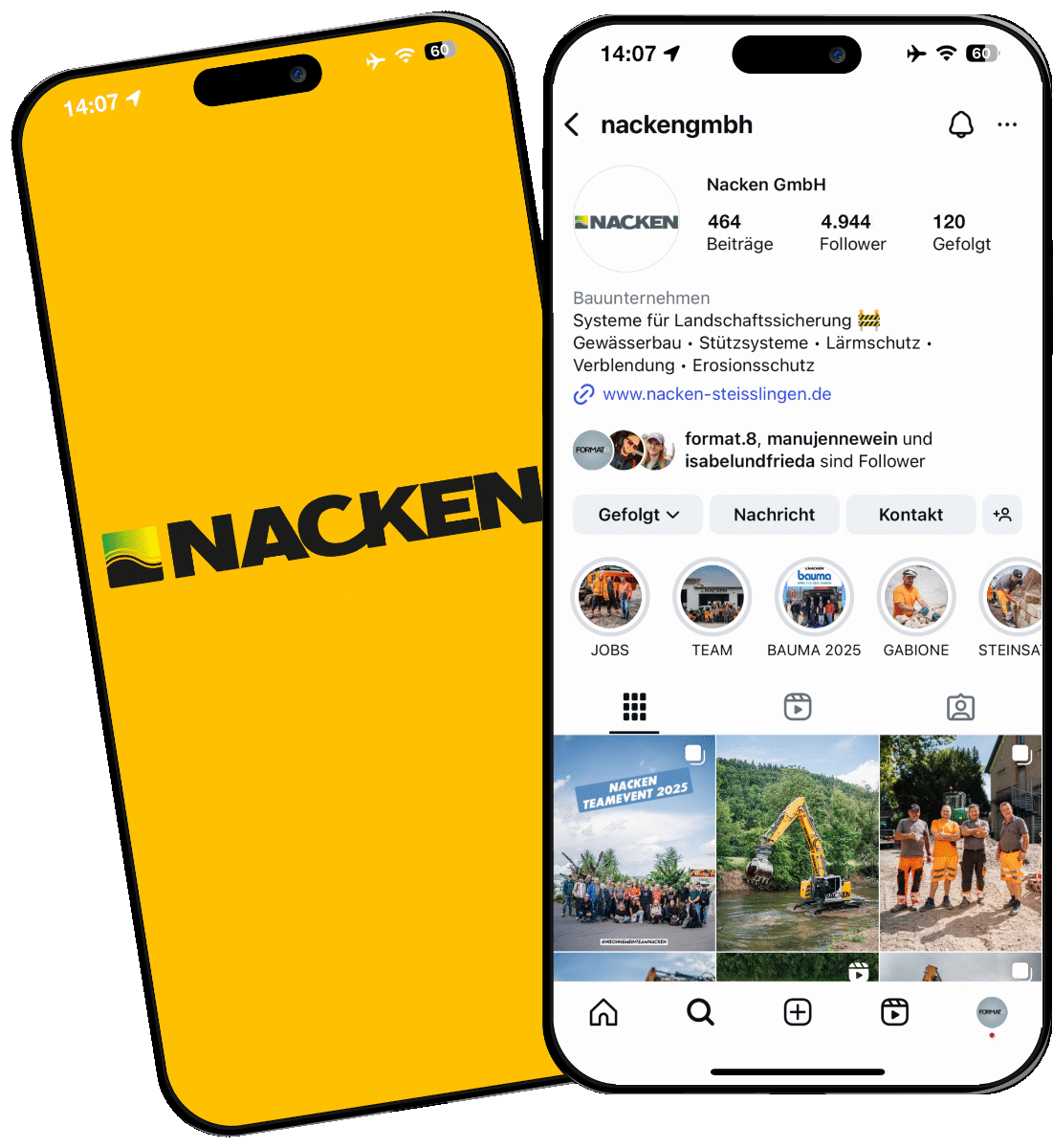 Social Media Agentur Bauunternehmen